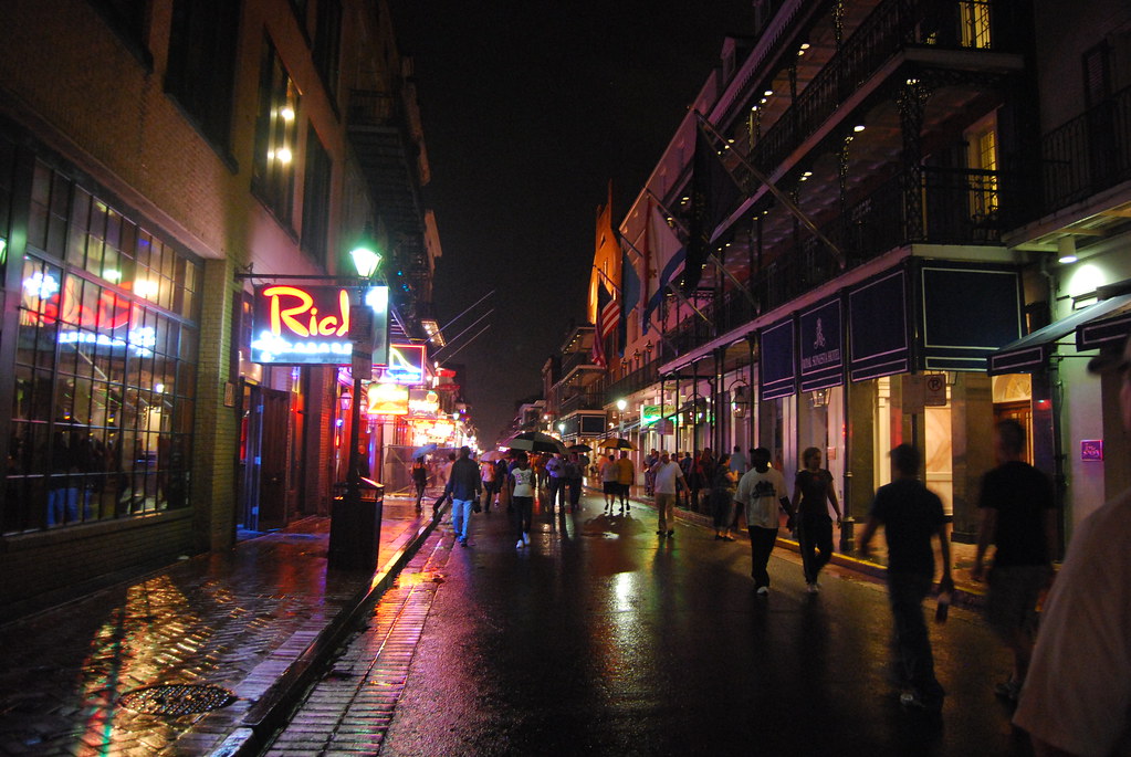 Bourbon Street Between Bienville and Conti, French Quarter, New Orleans, Louisiana 3